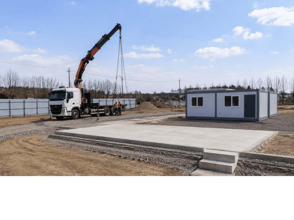 container house site preparation before installation