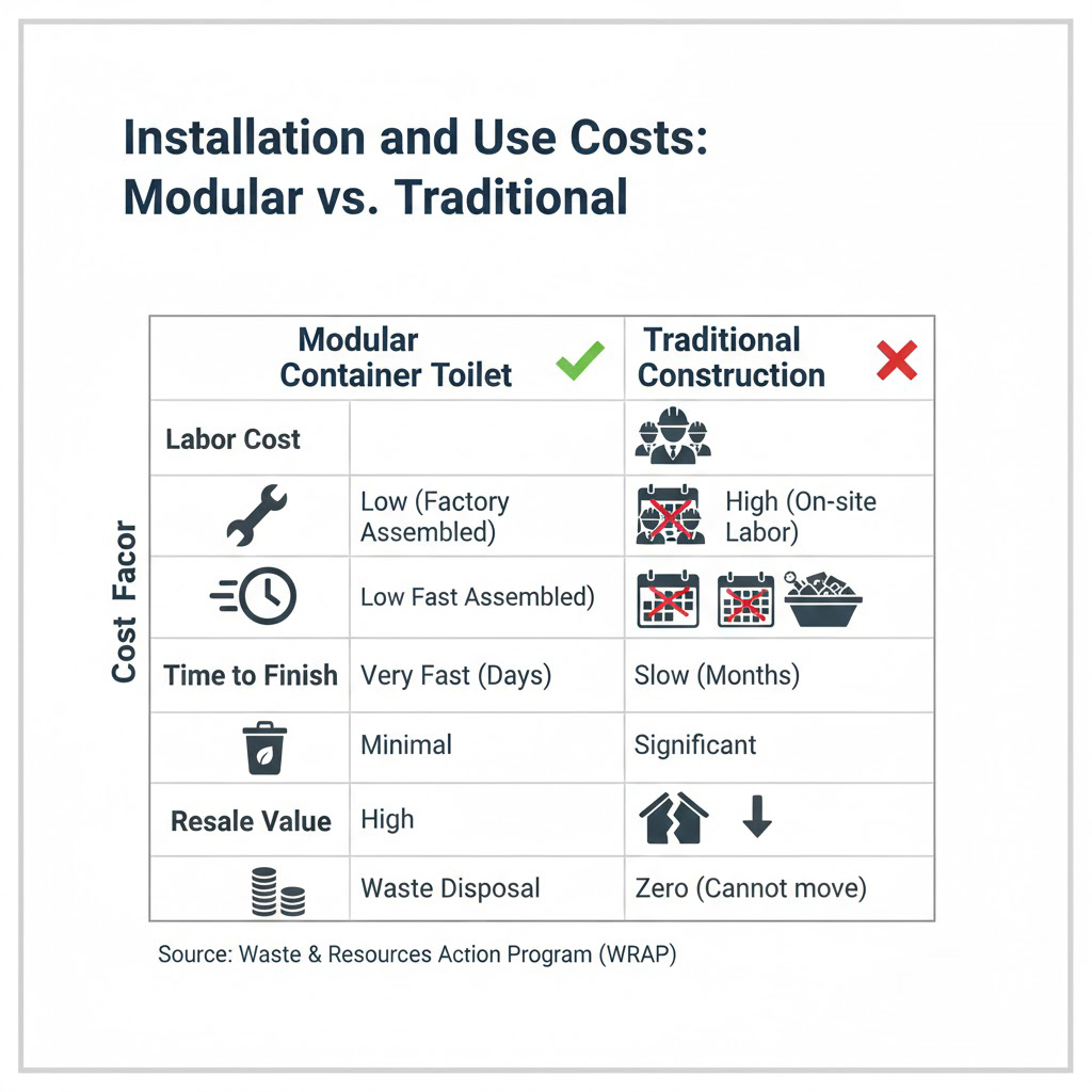 Modular Container Toilet