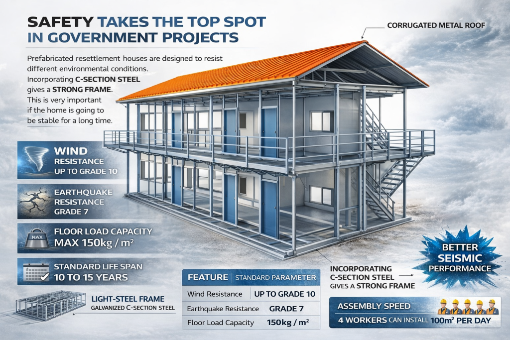 Prefabricated Resettlement Homes frame