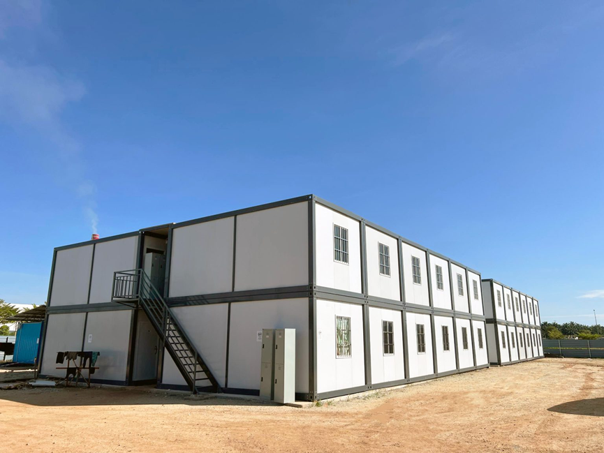A two-storied and multi-unit site office container project