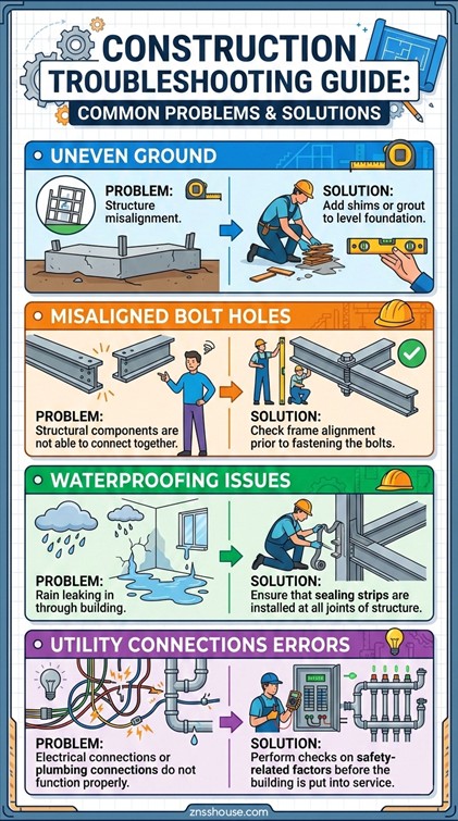 Common Installation Challenges & Solutions of flat-pack houses