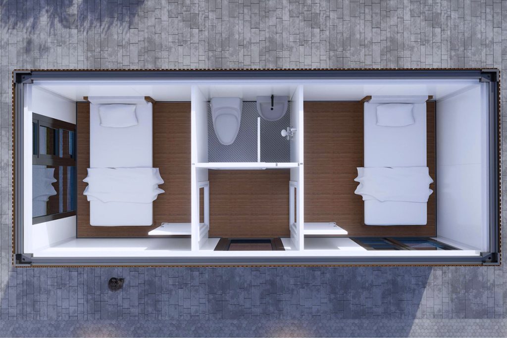 2 bedroom flat pack homes