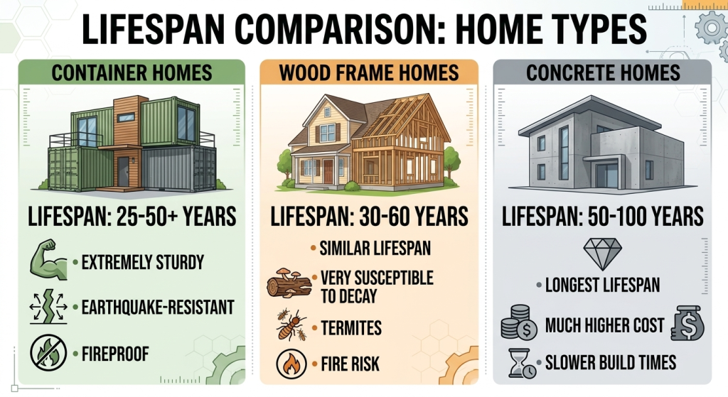 LIFESPAN COMPARISON: HOME TYPES