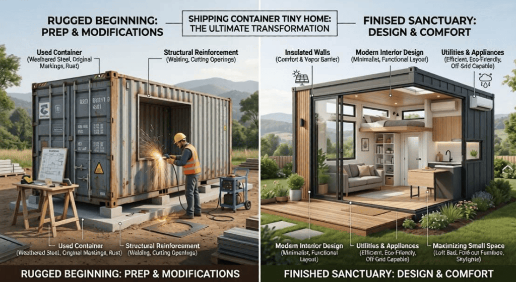 SHIPPING CONTAINER TINY HOME