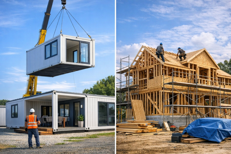 Prefab Houses vs Traditional Construction: Pros, Cons, Cost, and Speed Comparison