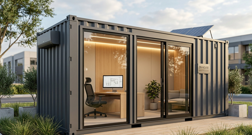 Converting a Shipping Container into an Office