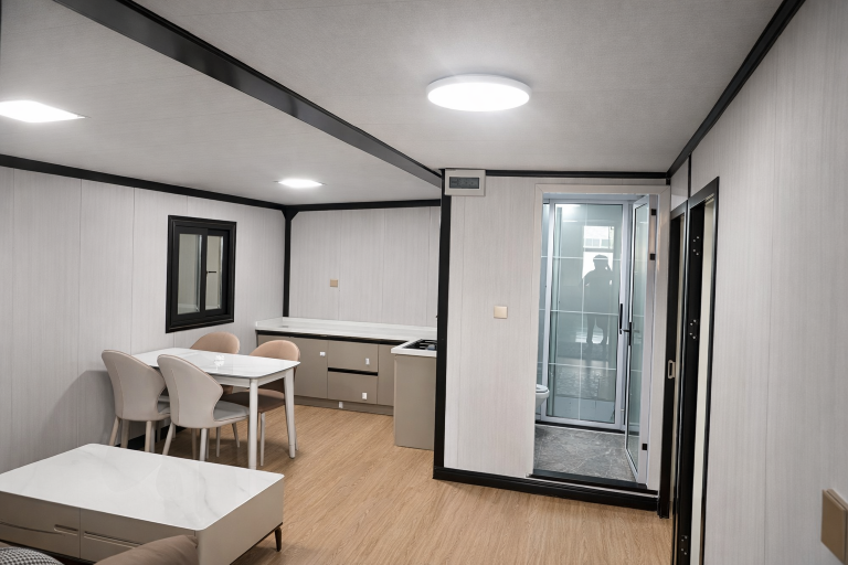 Inside of a Prefab House