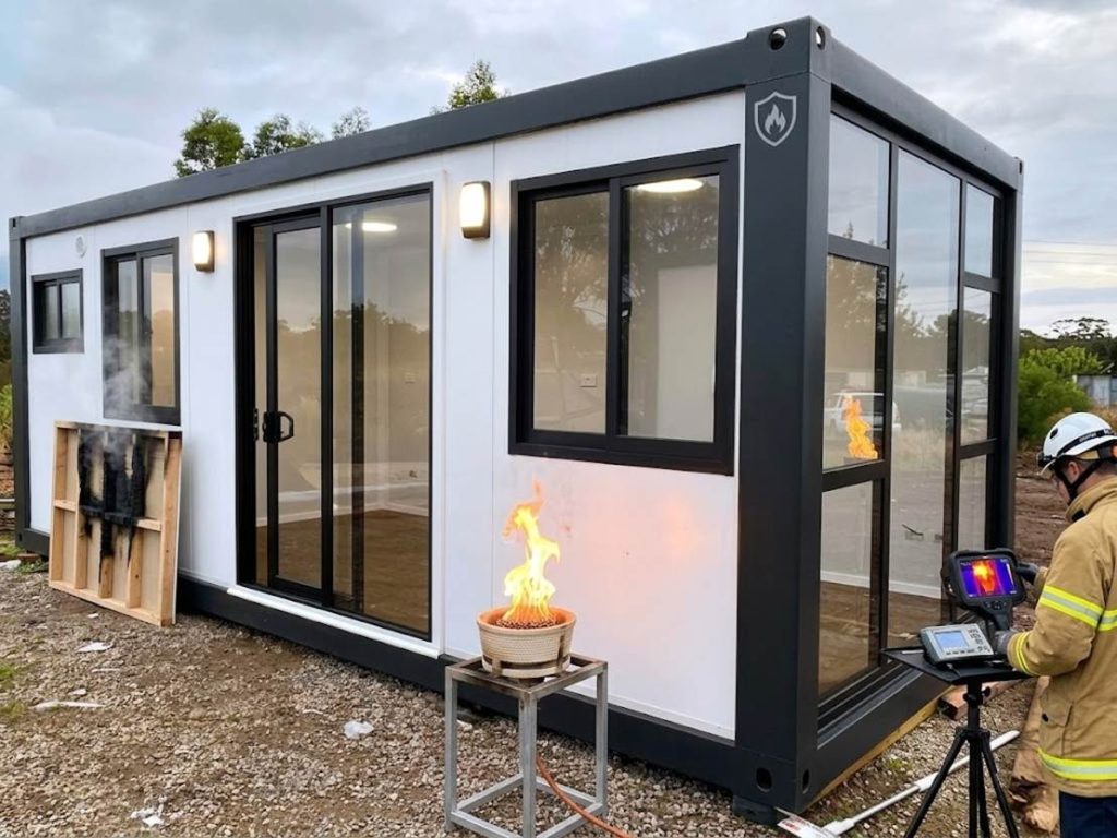 Fireproof of Container Homes
