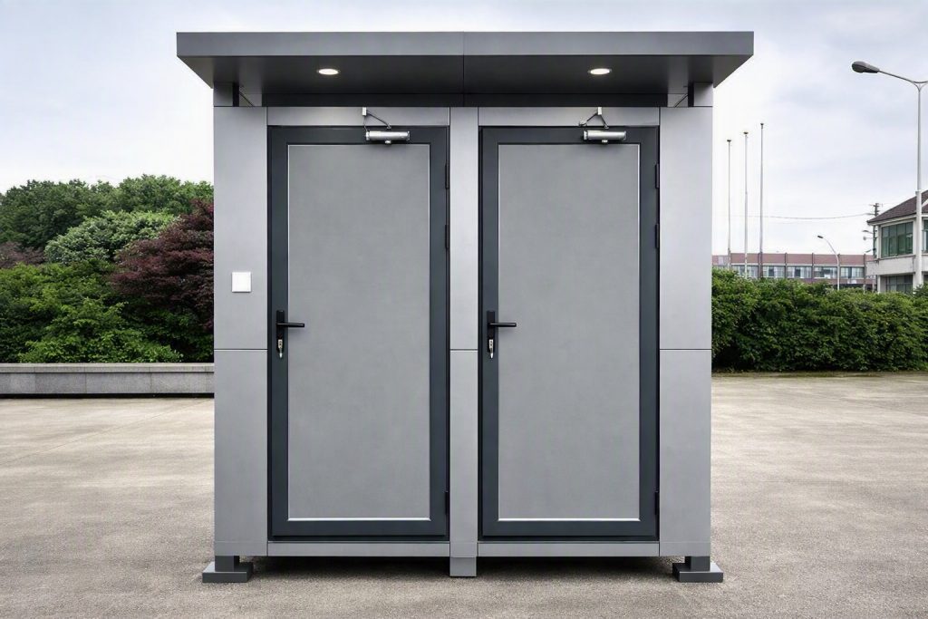 Double Door Container Toilet